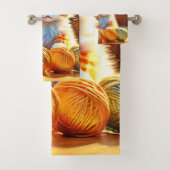 かわいい子猫の糸 バスタオルセット (インサイチュ)