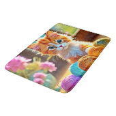 かわいい子猫の糸 バスマット (アングル)