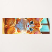 かわいい子猫の糸 ヨガマット (正面(横))