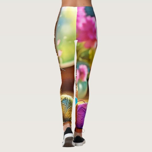 かわいい子猫の糸 レギンス (裏面)