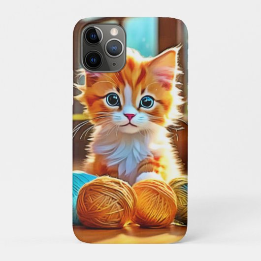 かわいい子猫の糸 Case-Mate iPhoneケース (裏)