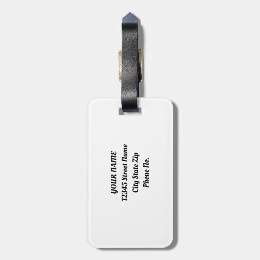 かわいい子猫の緑の冒険 ラゲッジタグ (裏面縦)