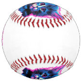 かわいい子猫の美的未来的 ソフトボール (正面)