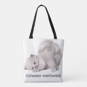 かわいい子猫の肖像トートバッグ トートバッグ (裏面)