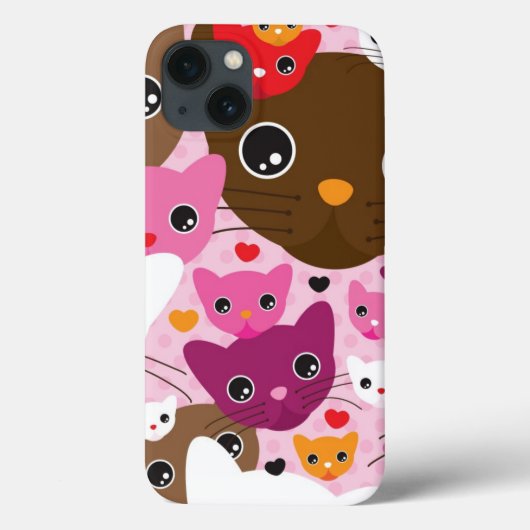 かわいい子猫の背景 Case-Mate iPhoneケース (裏面)
