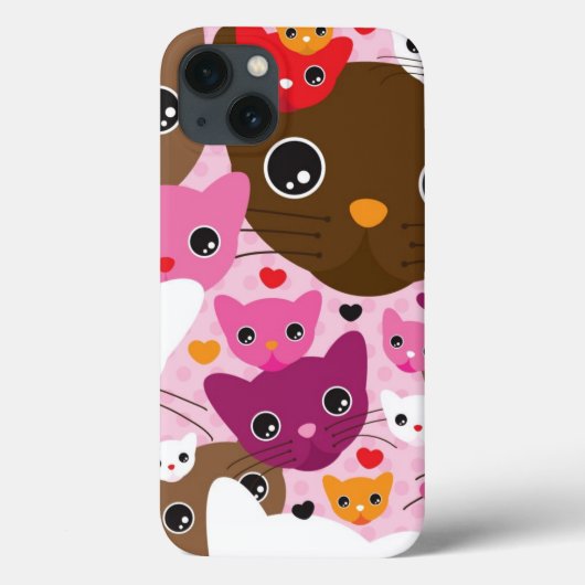 かわいい子猫の背景 Case-Mate iPhoneケース (裏面)