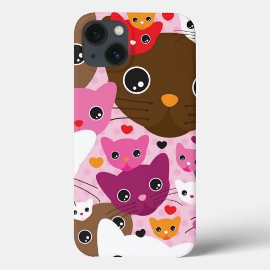 かわいい子猫の背景 Case-Mate iPhoneケース (裏面)