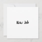 かわいい子猫の花ポット猫新しい仕事 カード (裏面)