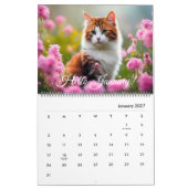 かわいい子猫の花毎日2024年 カレンダー (1月 2027)