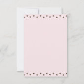 かわいい子猫の誕生日感謝カード サンキューカード (裏面)