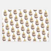 かわいい子猫の誕生日 ラッピングペーパーシート (正面)