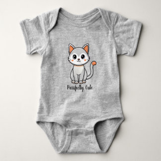 かわいい子猫の赤ちゃん - とってもキュートな仔猫 ベビーボディスーツ