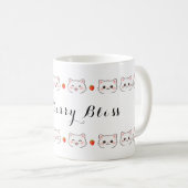 かわいい子猫の陶磁器マグカップ コーヒーマグカップ (正面右)