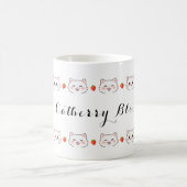 かわいい子猫の陶磁器マグカップ コーヒーマグカップ (中央)