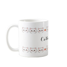 かわいい子猫の陶磁器マグカップ