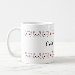 かわいい子猫の陶磁器マグカップ コーヒーマグカップ