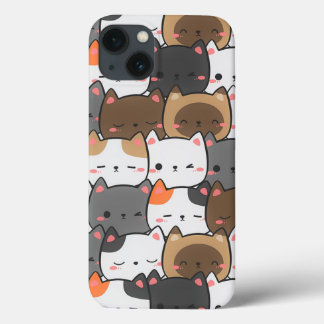 かわいい子猫の電話ケース iPhone 13ケース