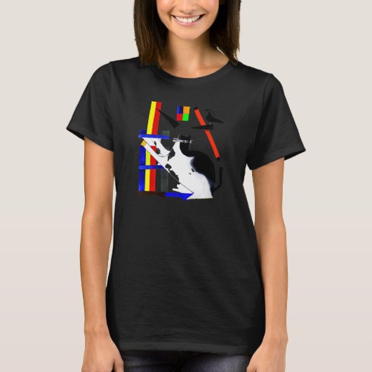 かわいい子猫の面白い猫のミーム Tシャツ (正面)
