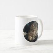 かわいい子猫の顔ペットの写真名前    コーヒーマグカップ (正面右)