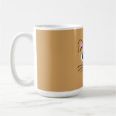 かわいい子猫の顔 コーヒーマグカップ (左)