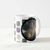 かわいい子猫の顔 ペットの写真 名前入り コーヒーマグ コーヒーマグカップ (正面右)