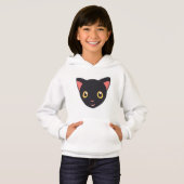 かわいい子猫の顔 黒猫 (正面フル)