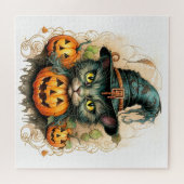 かわいい子猫の魔女 ジグソーパズル (横)