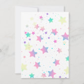 かわいい子猫の1歳誕生日パーティー 招待状 (裏面)