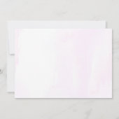 かわいい子猫の1歳誕生日パーティー 招待状 (裏面)