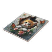 かわいい子猫の3D画像 タイル (側面)