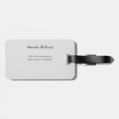 かわいい子猫の3D画像 ラゲッジタグ (裏面横)