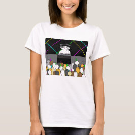 かわいい子猫のDJレイブダンスパーティー Tシャツ