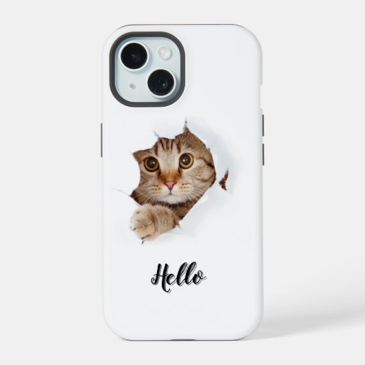 かわいい子猫のiPhone 15ケース iPhone 15ケース (裏面)