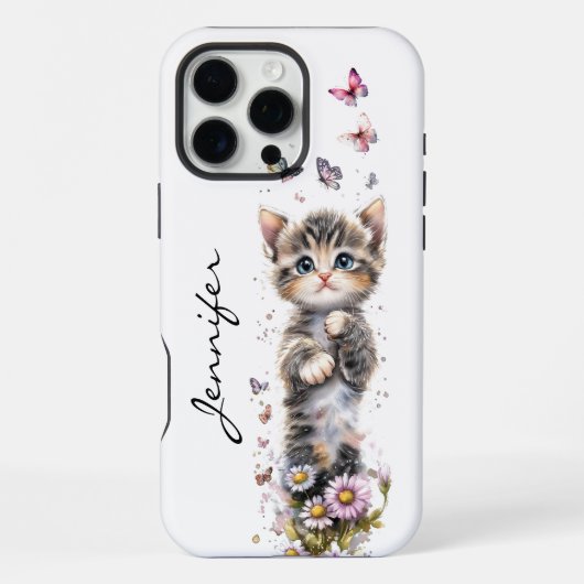 かわいい子猫のiPhone / iPadケース iPhoneケース (裏面)