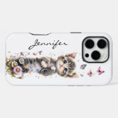かわいい子猫のiPhone / iPadケース iPhoneケース (裏面横)