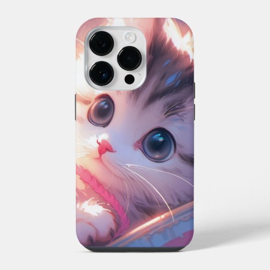かわいい子猫のiPhone/iPadケース iPhoneケース (裏面)