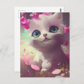 かわいい子猫はがき ポストカード (正面/裏面)