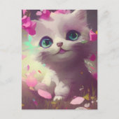 かわいい子猫はがき ポストカード (正面)