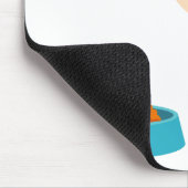 かわいい子猫まんがオレンジ色のタビー猫 マウスパッド (コーナー)