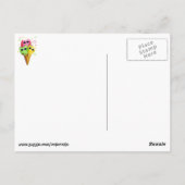 かわいい子猫アイスクリーム ポストカード (裏面)