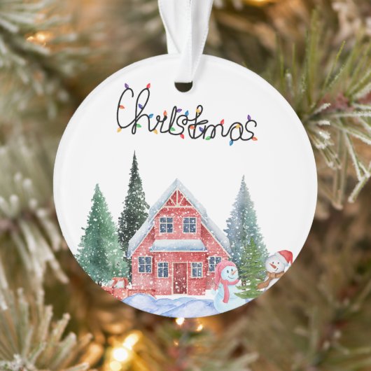 かわいい子猫イラストレーション オーナメント (ツリー)