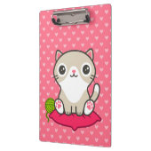 かわいい子猫イラストレーション クリップボード (左)