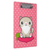 かわいい子猫イラストレーション クリップボード (右)