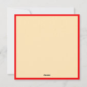 かわいい子猫インサンタハットレッドレトロ シーズンカード (裏面)