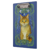 かわいい子猫インヴィンテージアールヌーボースタイル クリップボード (左)