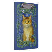 かわいい子猫インヴィンテージアールヌーボースタイル クリップボード (右)