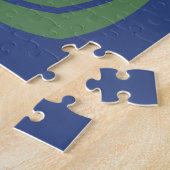 かわいい子猫インヴィンテージアールヌーボースタイル ジグソーパズル (側面)