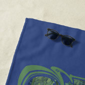 かわいい子猫インヴィンテージアールヌーボースタイル ビーチタオル (インサイチュ)