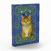 かわいい子猫インヴィンテージアールヌーボースタイル フォトブロック (左)