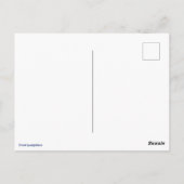 かわいい子猫インヴィンテージアールヌーボースタイル ポストカード (裏面)